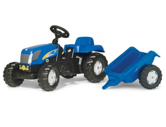 Tractor copii cu pedale si remorca ROLLY TOYS 013074 